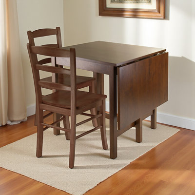 Harada Drop Leaf Solid Wood Dining Set by Winston Porter