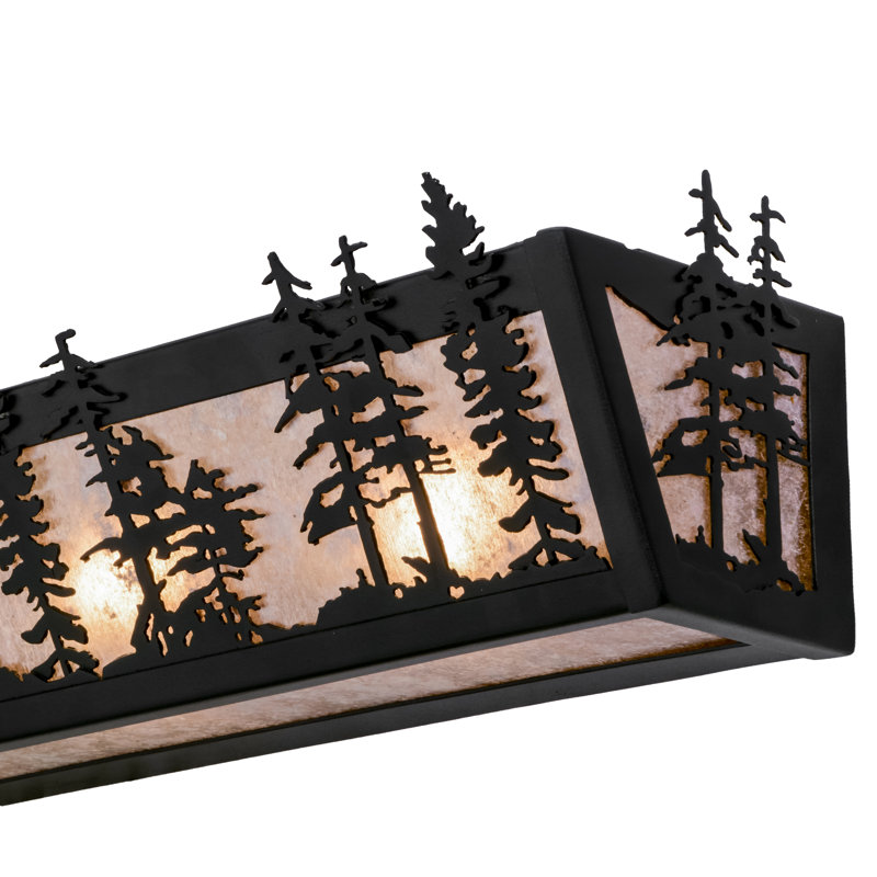 Rustic Lodge 4 - Light Bath Bar, 40W, 6" H x 30" W x 6" D, White