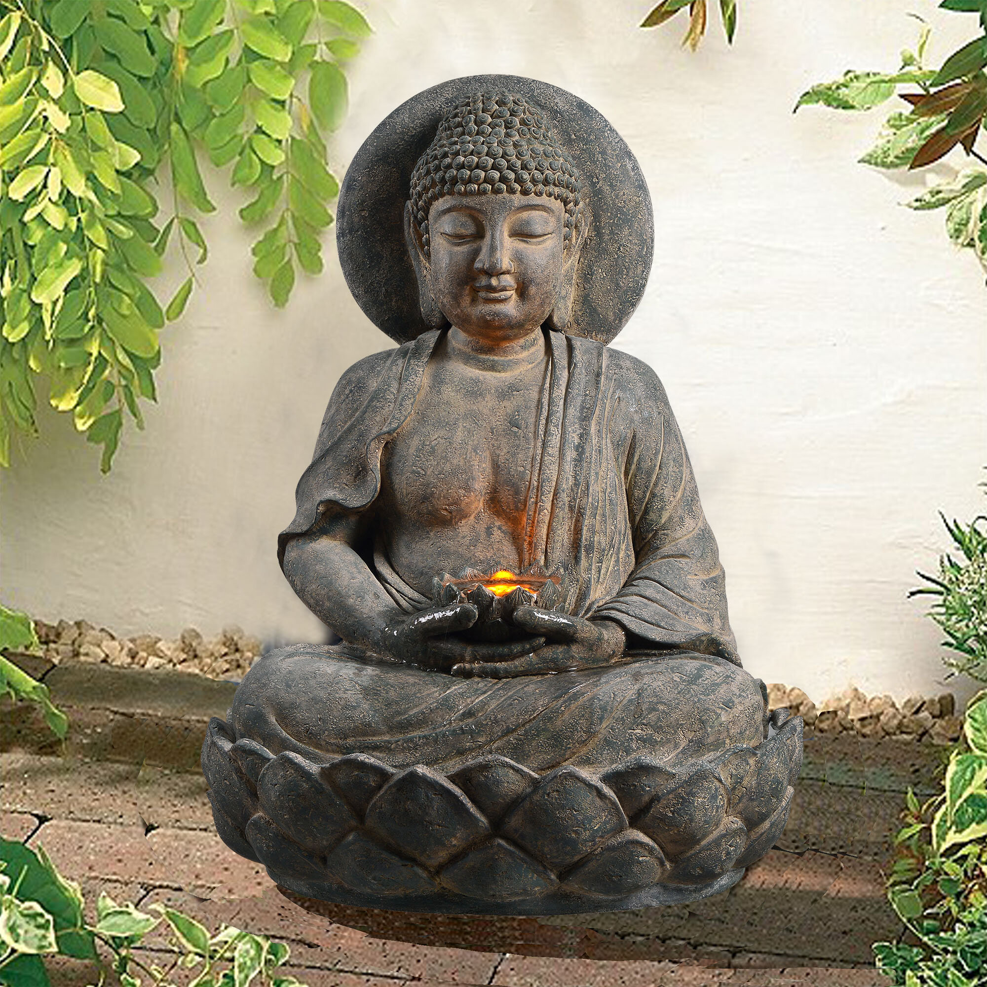 Hi-Line Gift Ltd. Statue bouddha assis et Commentaires - Wayfair