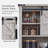 23.5" W Farmhouse Sliding Barn Door Wall Cabinet-54245070