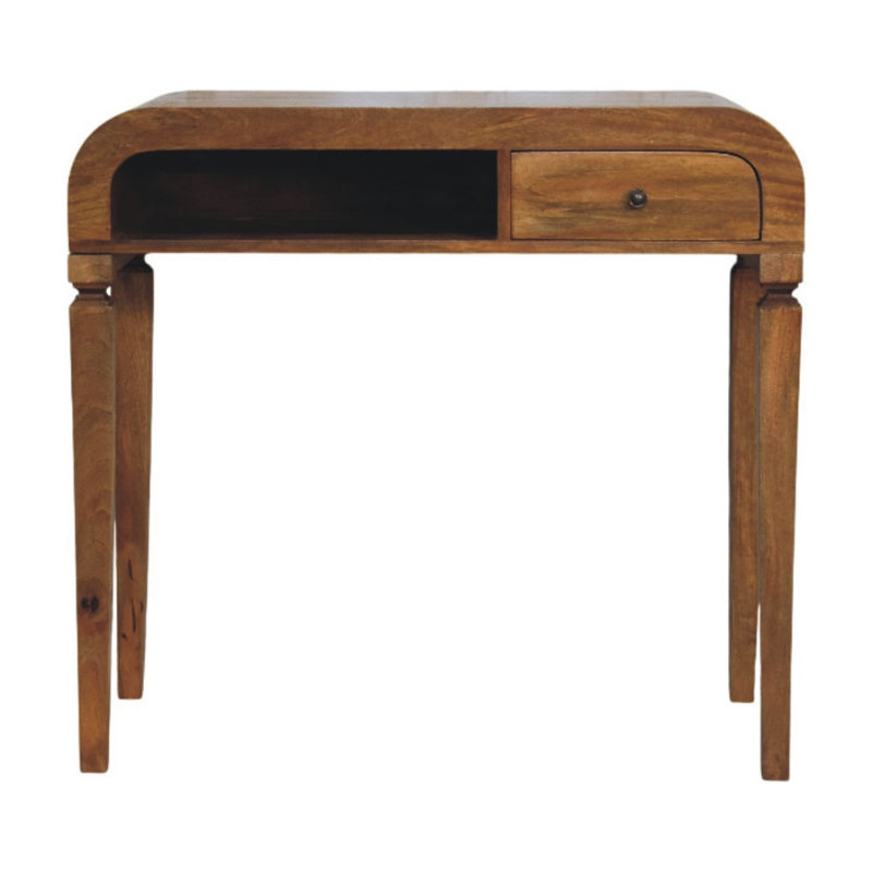 Bureau d'écriture courbé