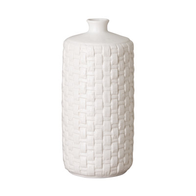 Vase de table ronde tissée