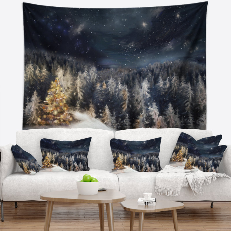 Tapisserie d'arbre de Noël Schafer, H 50 po x l 60 po