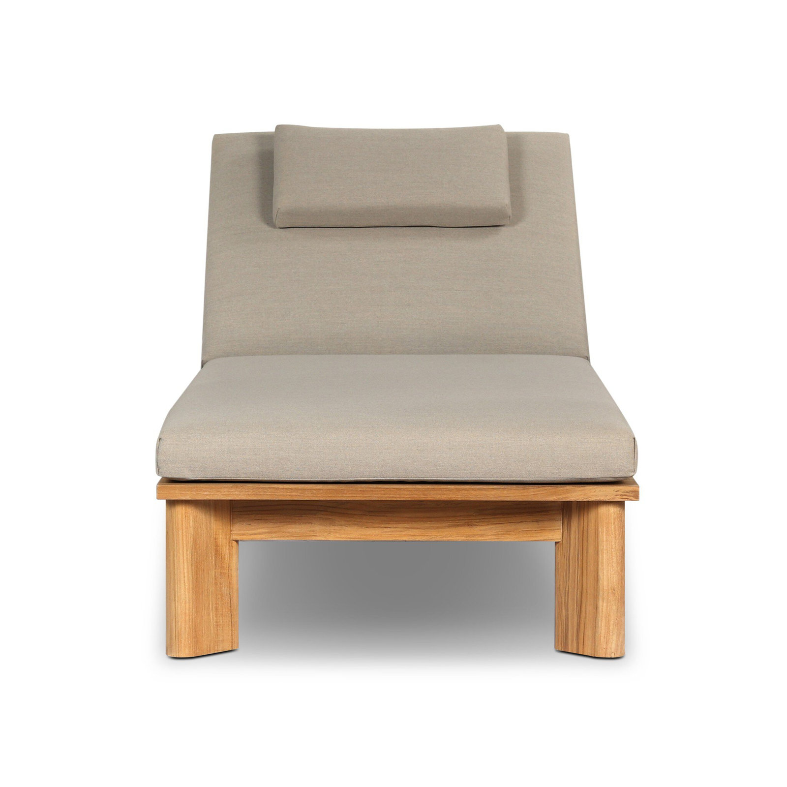 Julie 32" Teak Patio Chaise Lounge
