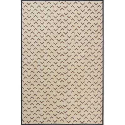 Modern One-of-a-Kind Rectangle 5'10" x 9' Flatweave Area Rug