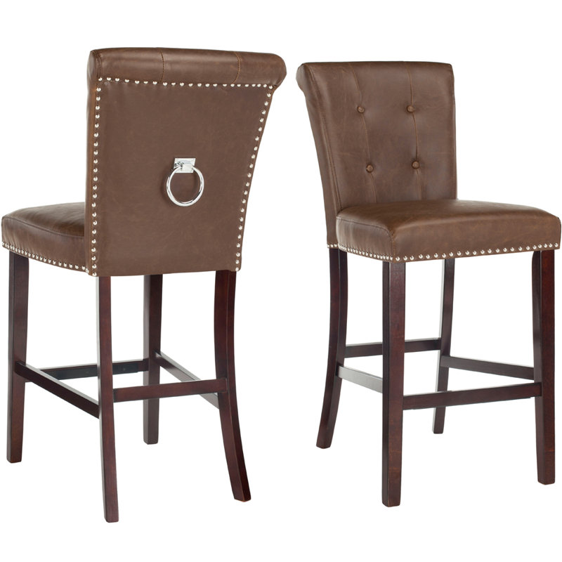 Tabouret de bar et de comptoir Landes, Brun, Tabouret de bar (siège d'une hauteur de 29,5 po)