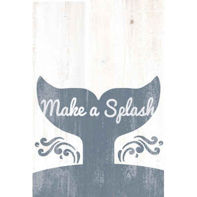 Make A Splash Whale Tail - Wrapped Canvas Print
