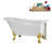 58" Streamlin Clawfoot Tub,Tray,Drain, Clawfeet-101628929-102219866