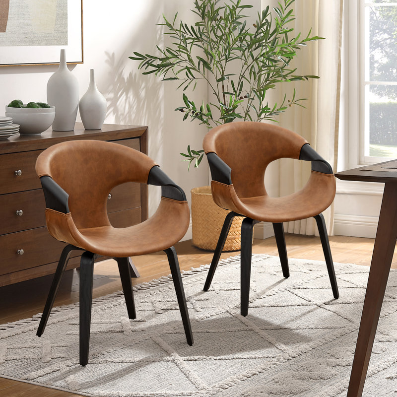 Bocea Upholstered Dining Chair, Black, Black