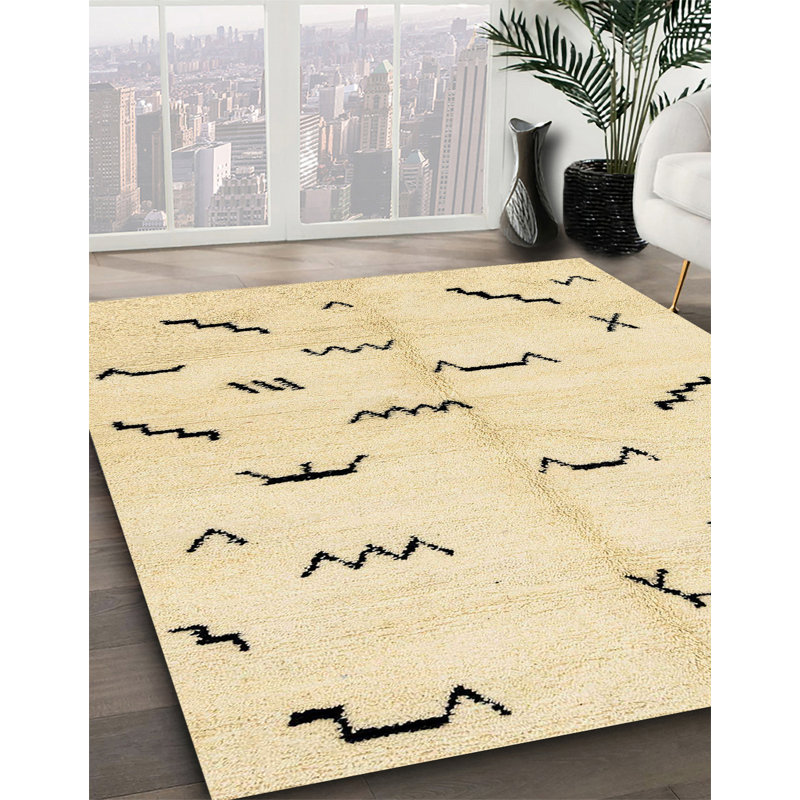 Abstract Indoor Rug, Round 5'
