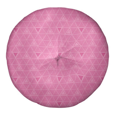 Coussin de sol classique à motif de triangles dessinés à la main