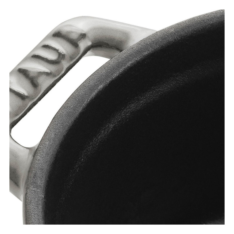 La Cocotte Cast Iron Round Cocotte, Graphite Gray, 5.5 quarts