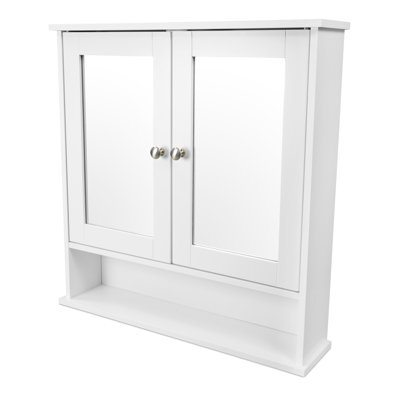 Fieldsboro 56mm W 58mm H Surface Framed Medicine Cabinet Mirror Fixed