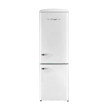 Unique Appliances Classic Retro 21.6 in. 8.7 Cu. ft. Retro Bottom Freezer Refrigerator in Marshmallow White, Energy Star