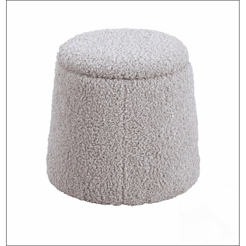 Repose-pieds rond avec rangement Un choix confortable, de multiples fonctions, un design classique et des coins confortables