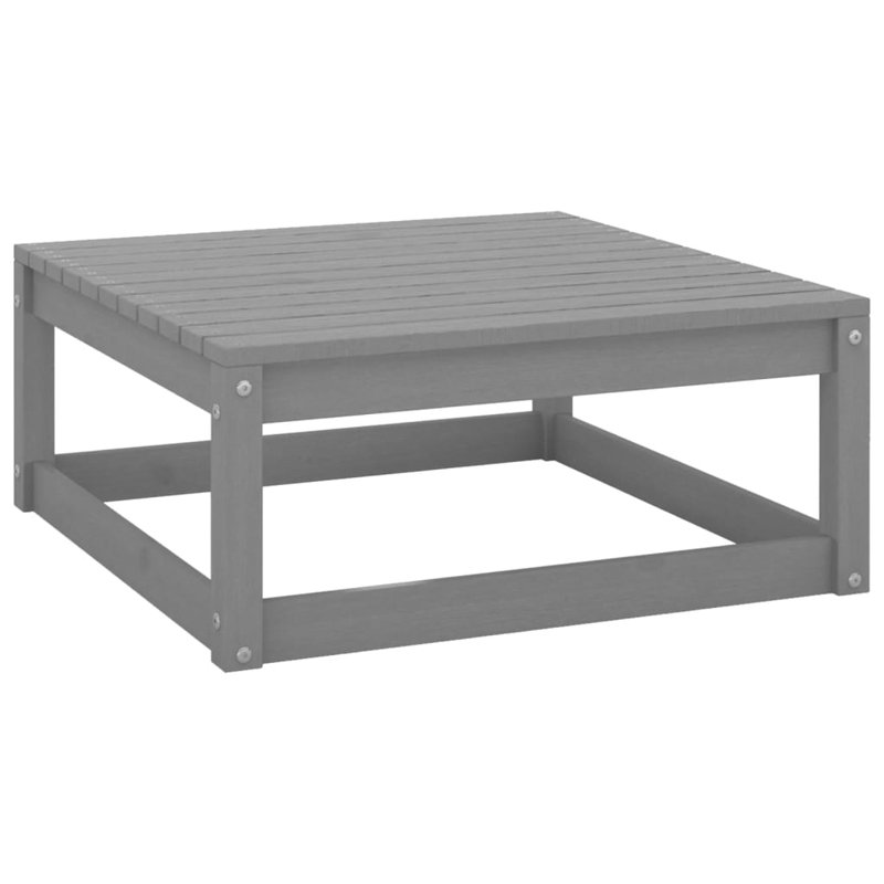 Pine Outdoor Lounge Chair with Ottoman
