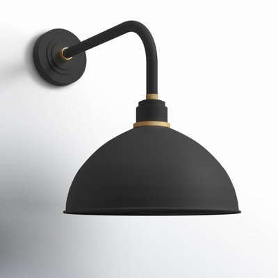 Bertram Single Light Bell Outdoor Aluminum Wall Light