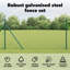 Vidaxl Fence With Posts PVC-Coated Steel-116798006-116798007