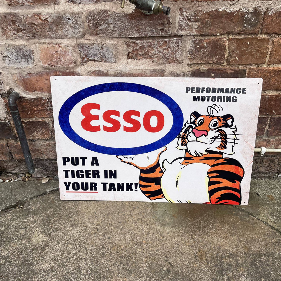 Wanddekoration Esso Setzen Sie einen Tiger in Ihren Tank