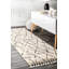 Tapis à motif géométrique blanc cassé Asusus-29217706