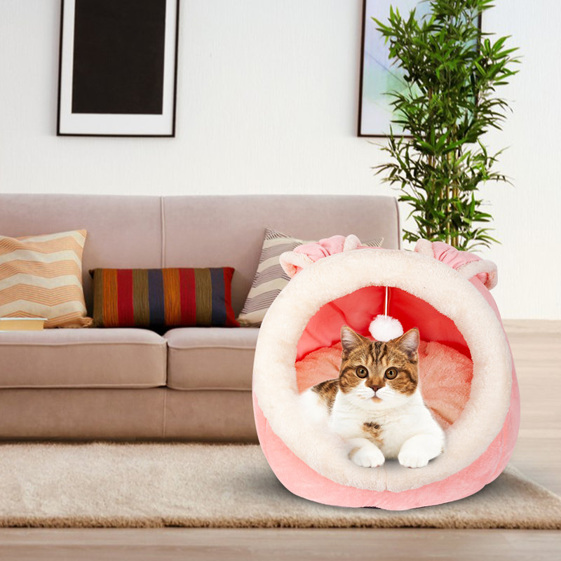 Lit pour chat avec lit pour chat, Rose