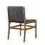 Chaises de salle à manger rembourrées Modern, couleur gris foncé, structure en bois d'hévéa, l 20,07 po x P 22,8 po x H 33,3 po, paire de chaises à assembler, gris, base robuste