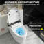 Toilette de bidet non électrique avec chasse d'eau au pied et pompe intégrée, chasse d'eau 1000g, eau froide à l'arrière et lavage féminin, hauteur ADA