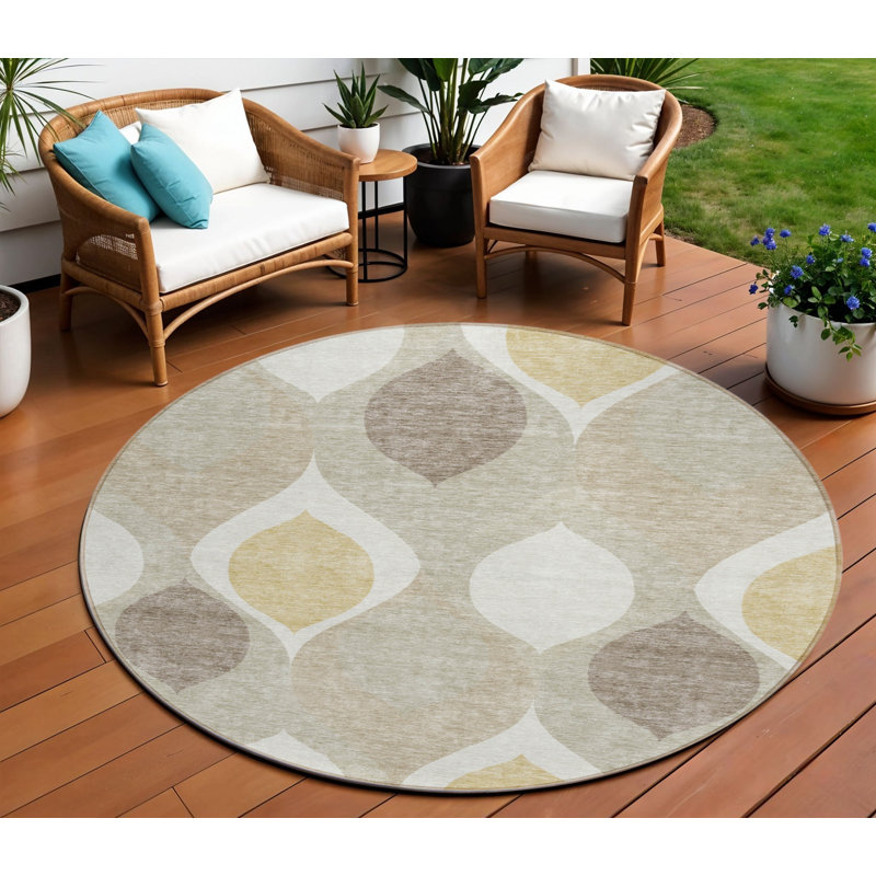 Tapis rond 8 po Ogee