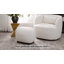 Repose-pieds rembourré de 23 po de large Overs Lag-47299978