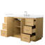 Elan TK 60" Freestanding Single Bathroom Vanity with Quartz Top-1644201805-1644201806-1644201808