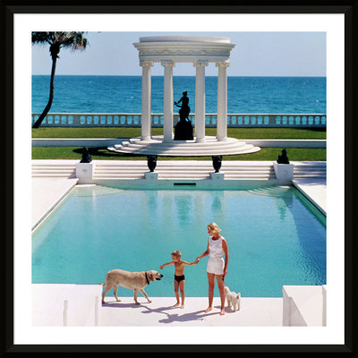 Nice Pool Print by Slim Aarons