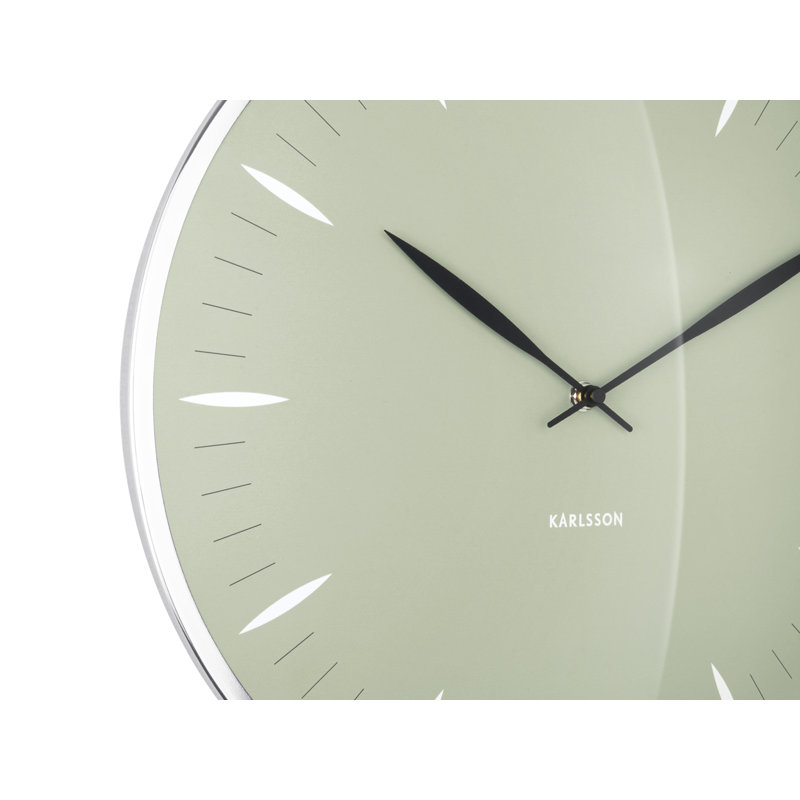 Metal Wall Clock, Green