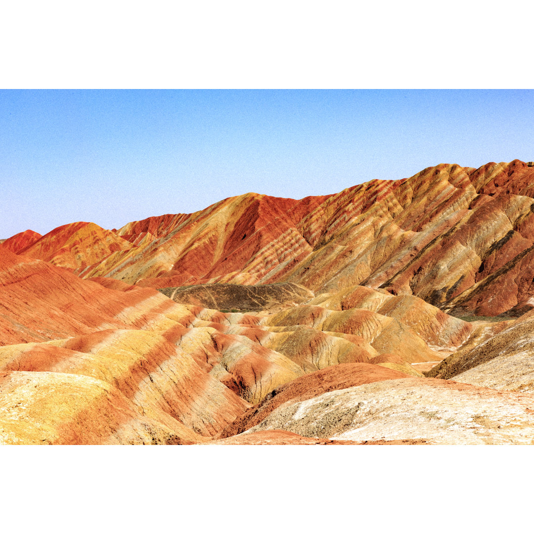 Zhangye National Geopark, China von Jef Wodniack - Leinwanddrucke