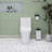 One Piece Toile 1.1/1.60 GPF Dual-Flush Water-Saving Elongated Comfort Height Floor Mounted, Soft Closing Seat, 1000 Gram Map Flushing Score Toilet In Glossy White-121606819