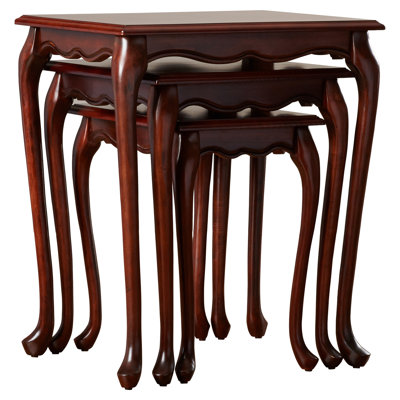 Aniyiah Solid Wood Top Nesting Tables