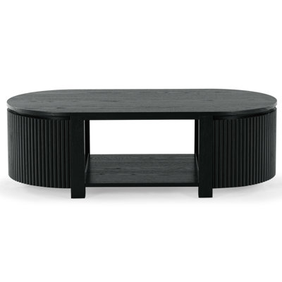 Christy Reeded Oval Coffee Table