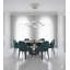 4-Light Dimmable Chrome LED Chandelier With White Acrylic Diffusers-346381500