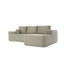 Canapé modulaire 105 po avec méridienne en L 105 po, canapé modulaire moderne avec assise profonde, canapé rembourré pour le salon et la chambre à coucher, aucun assemblage requis (tissu velours côtelé)-1277605124