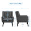  73cm Wide Tufted Polyester Armchair-291221038