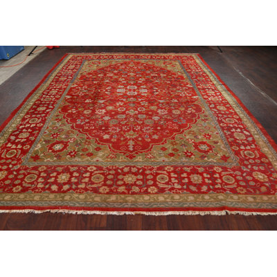 Azyla One-of-a-Kind 9' X 11'4" 1920s Wool Area Rug in Red