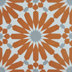 Alhambra 8" x 8" Cement Singular Wall and Floor Tile (Set of 12)