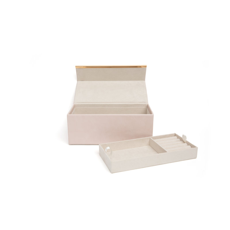 Étui de voyage pliable pour bijoux, Rosé