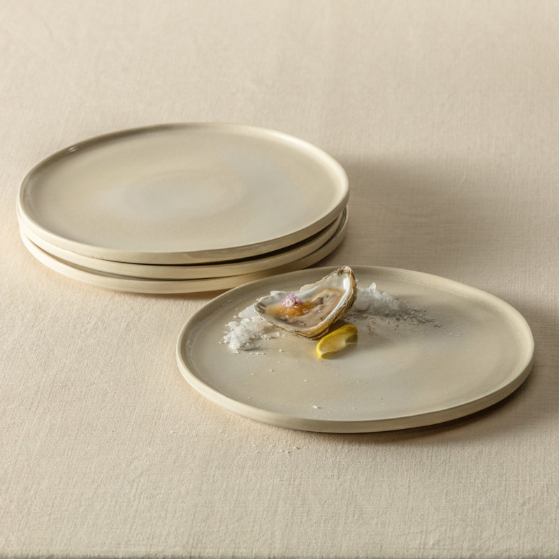Cloud Terre Collection No 3 Stoneware, 10.6" Dinner Plate, , Sand