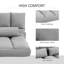Canapé HOMcom, canapé-lit pliant, chaise longue d'invité avec 2 coussins, dossier et appui-tête réglables-413773168