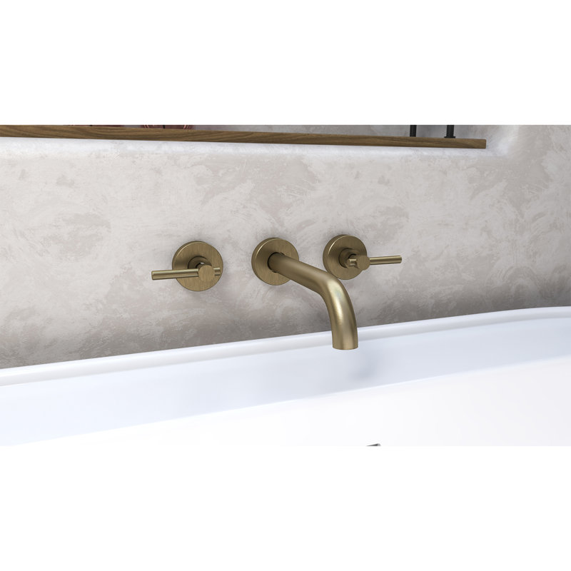 Nile Bathroom Tub Filler, Brushed Brass