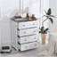 Commode moderne, commode 4 tiroirs, grande armoire de rangement en bois pour le salon, le vestibule, le couloir