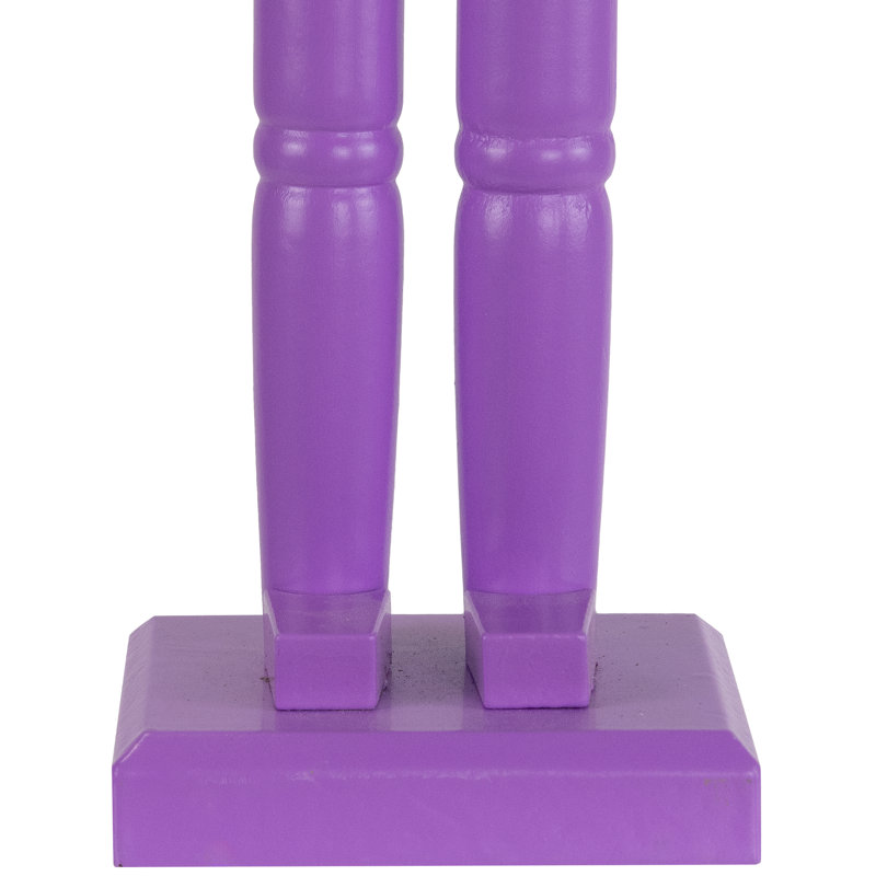 Nutcracker Soldier With Sword Christmas Figure - 15" - Purple