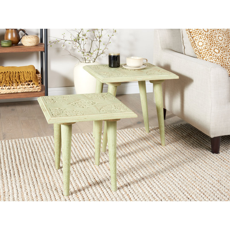 Batool Solid Wood Nesting Tables