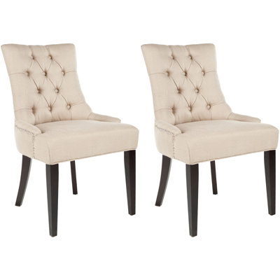 Baumgarten 49.53cm H Tufted Upholstered Parsons Chair