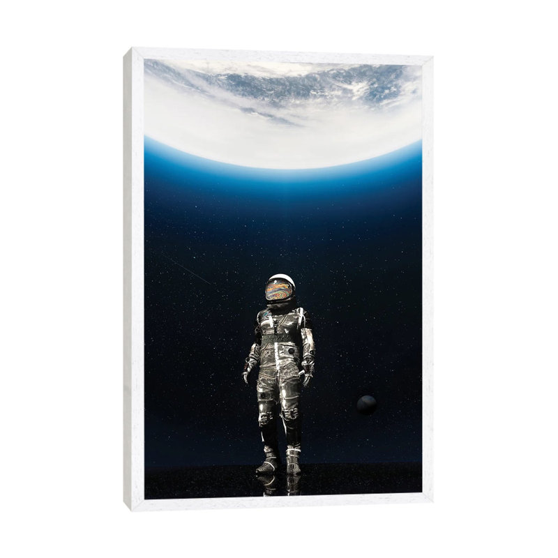 Reflection by Nicebleed - Print on Canvas, White Framed, 66.04cm H x 45.72cm W x 3.81cm D